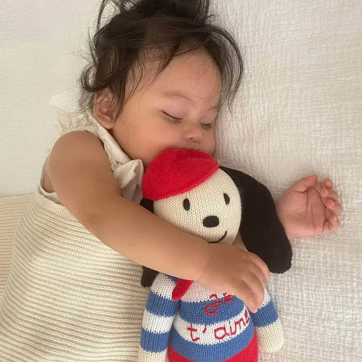 Estelle Organic Knit Doll, Pierre Dog (Handmade)