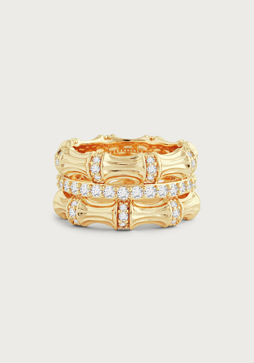 Anabel Aram Bamboo Stack Ring