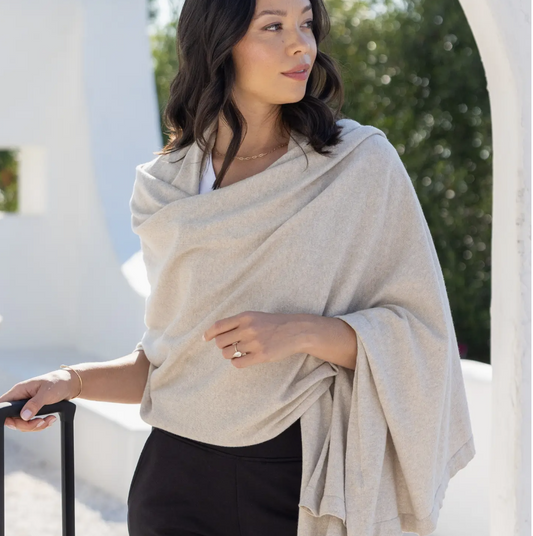 Dreamsoft Organic Cotton Travel Scarf - Birch