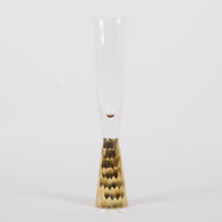 Gold Hammered Champagne Glass