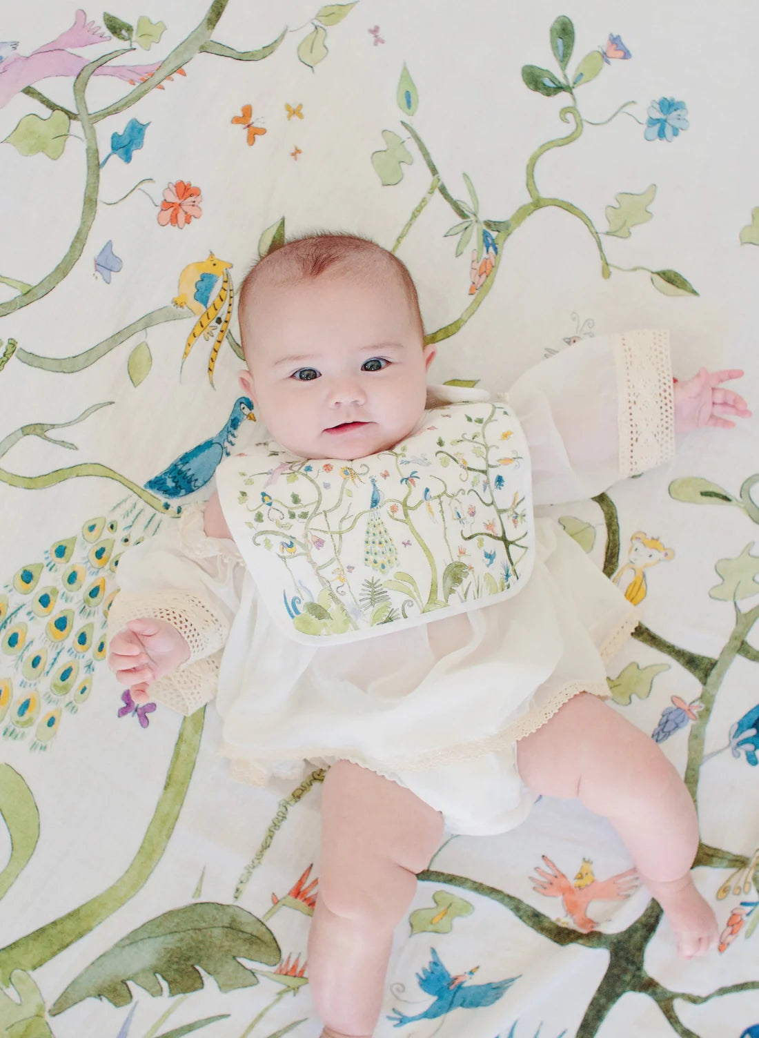 TIMO + VIOLET Tropical Chinoiserie Shawl Blanket