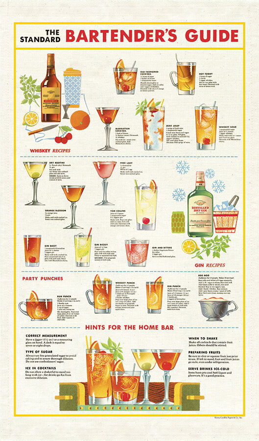 Bartender Vintage Tea Towels