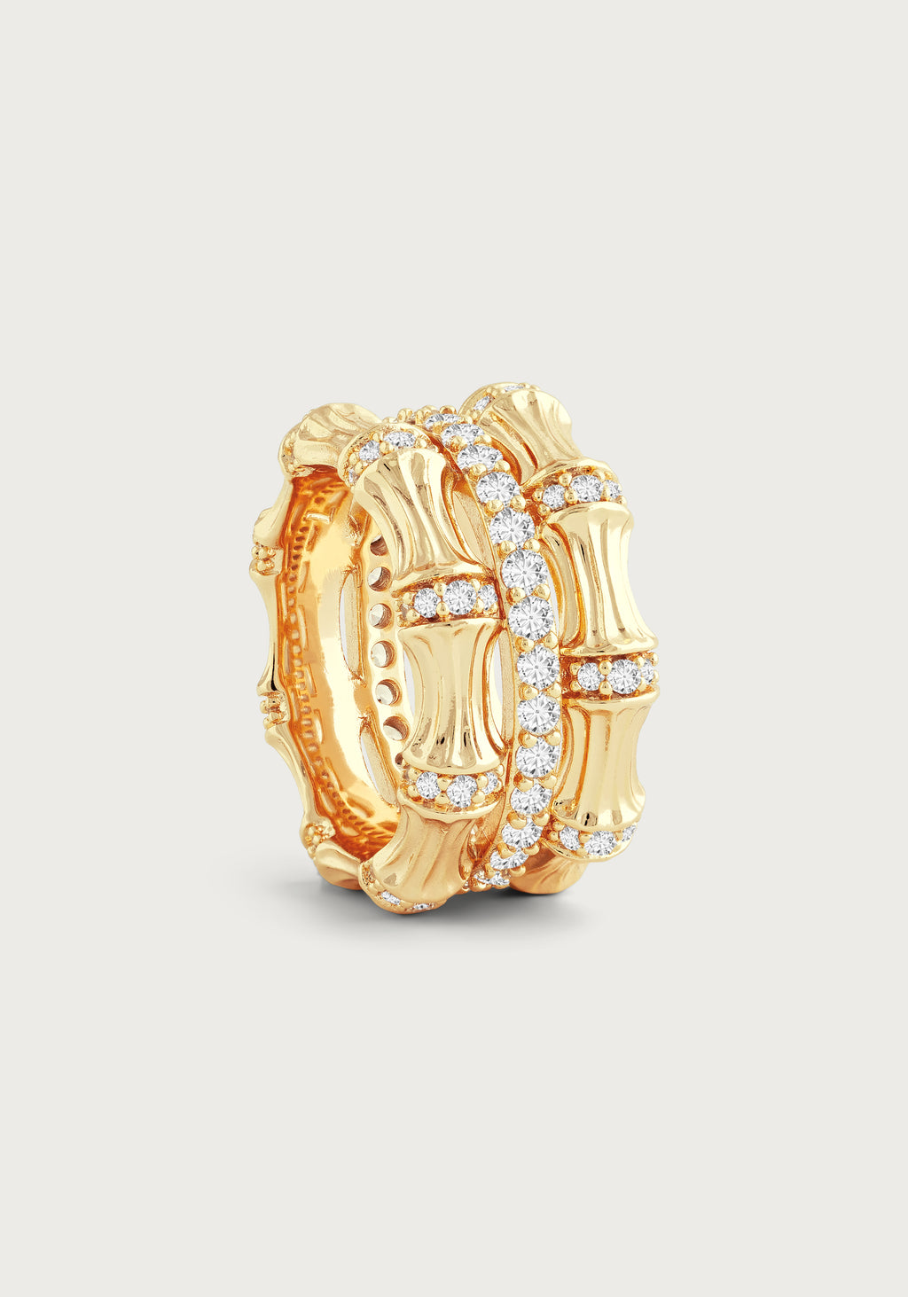 Anabel Aram Bamboo Stack Ring