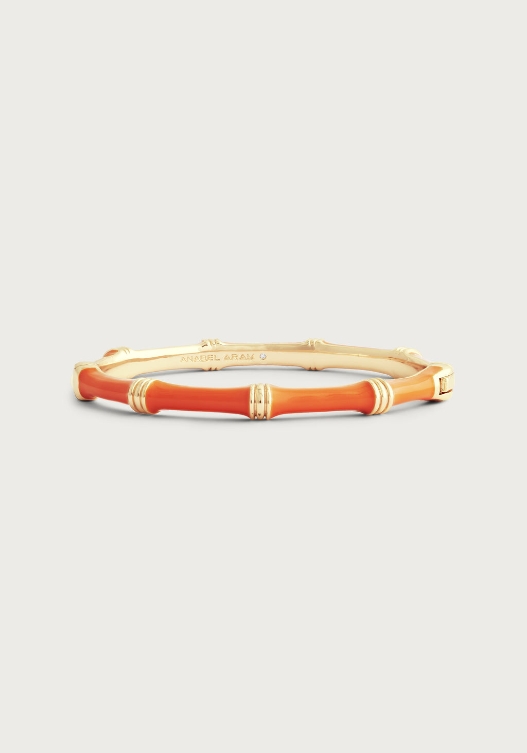 Anabel Aram Bamboo Enameled Hinged Bangle