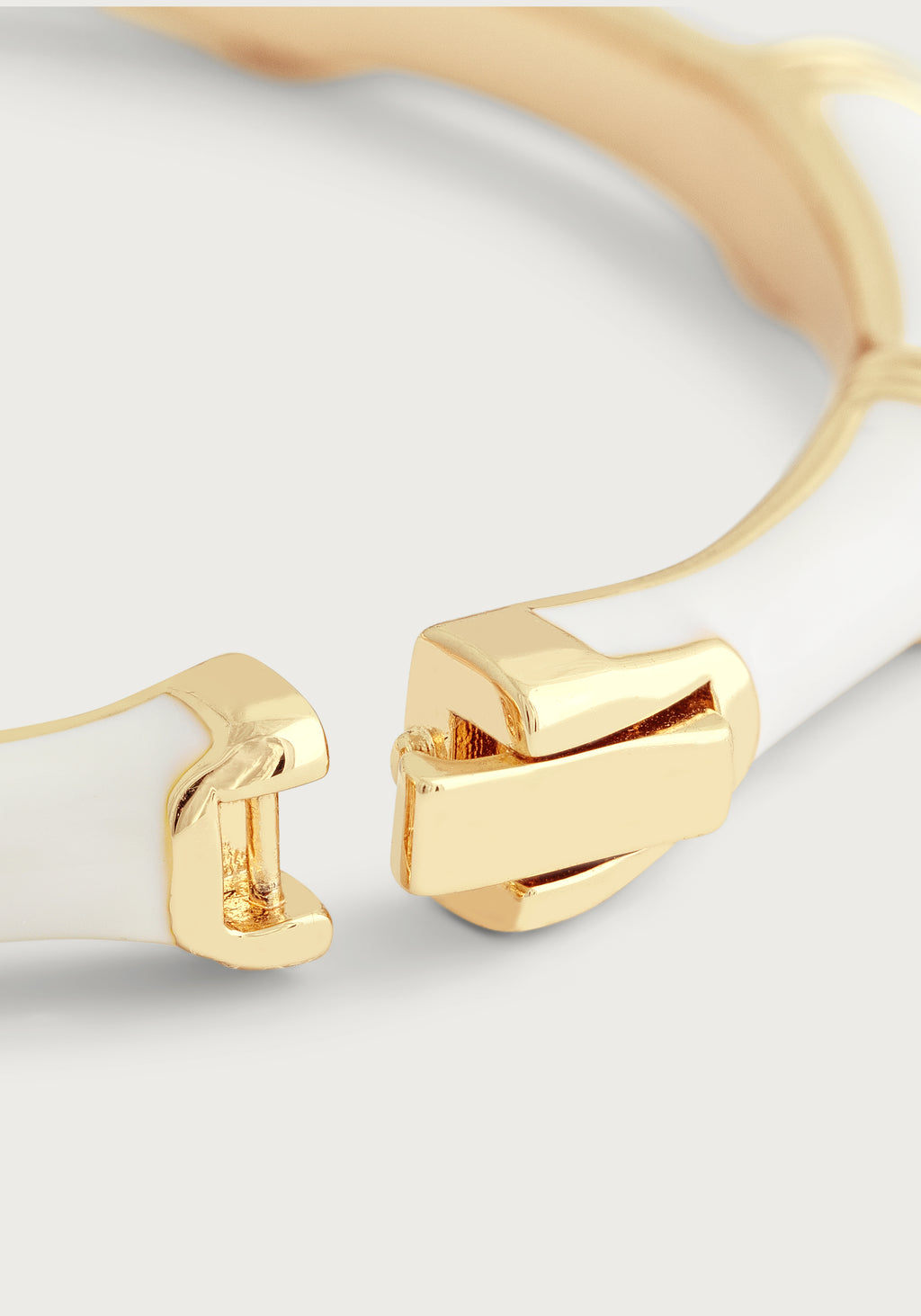 Anabel Aram Bamboo Enameled Hinged Bangle