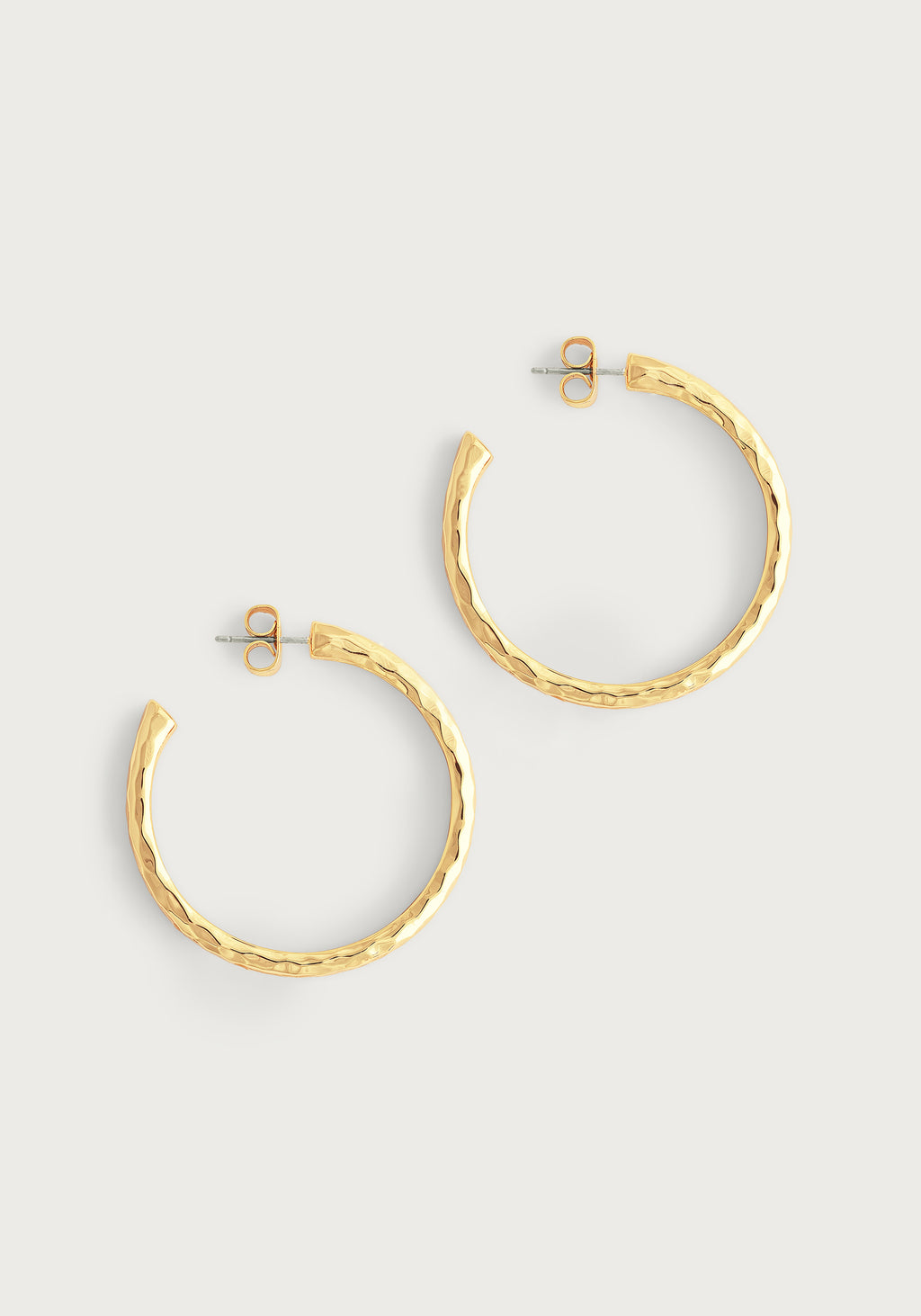 Anabel Aram Farrier Medium Hoops, Gold