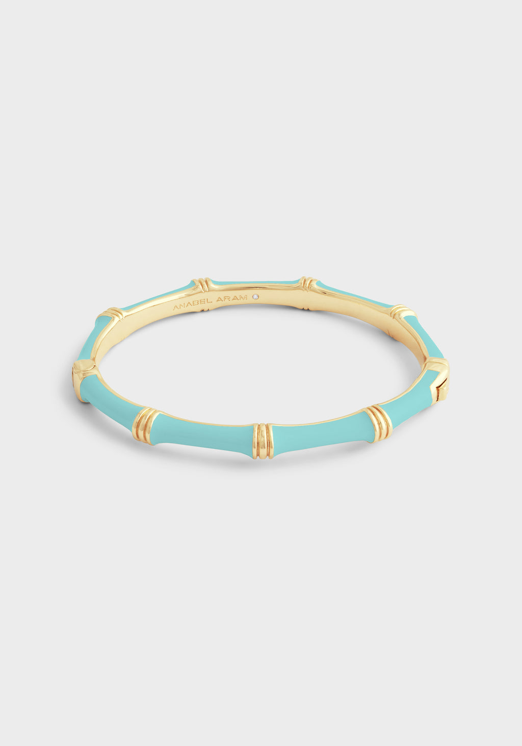 Anabel Aram Bamboo Enameled Hinged Bangle