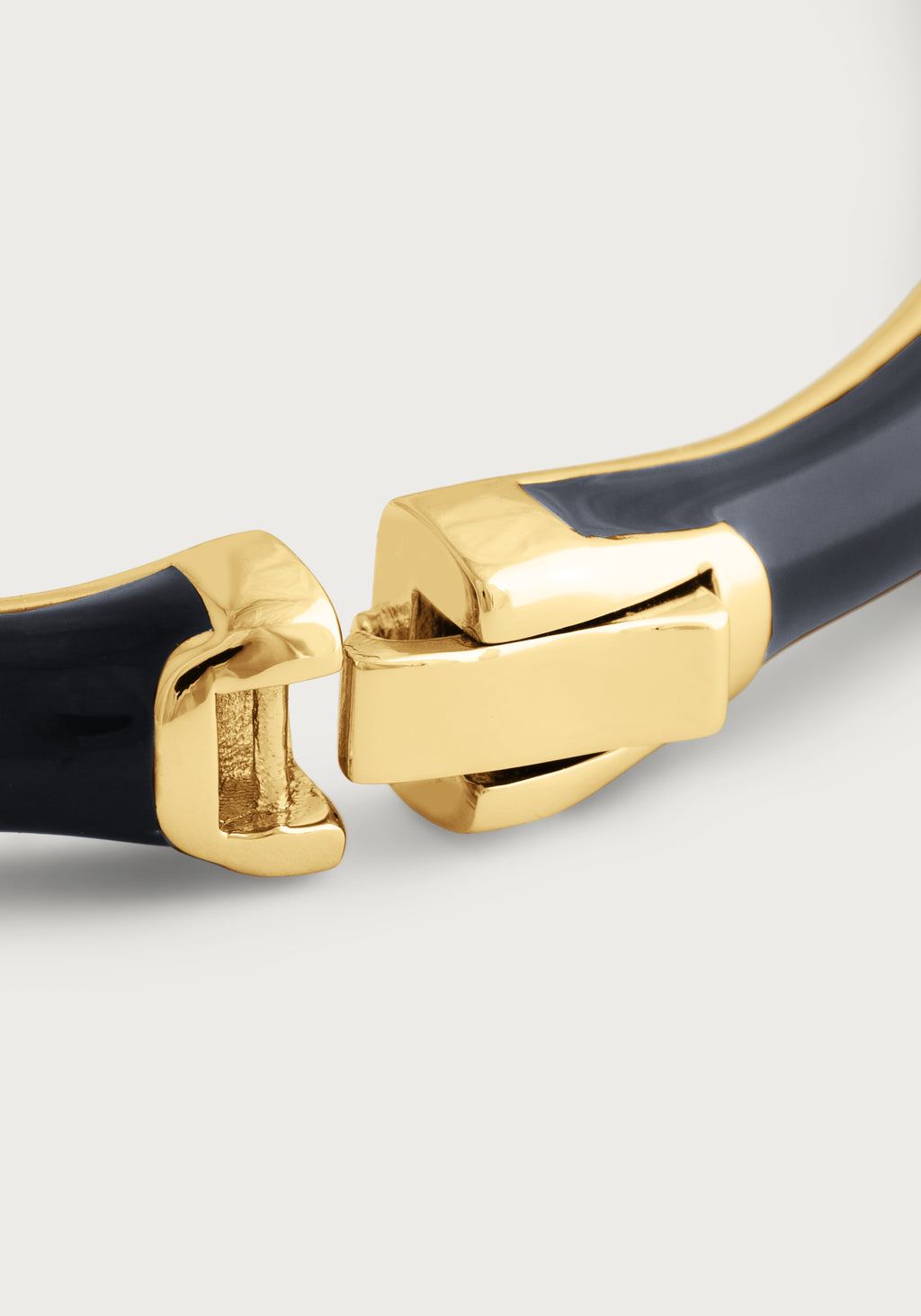 Anabel Aram Bamboo Enameled Hinged Bangle