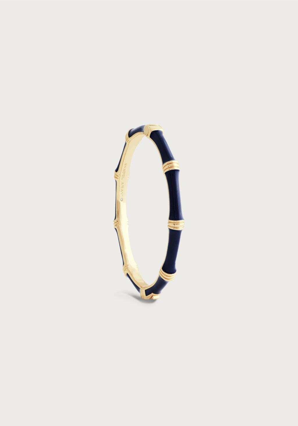 Anabel Aram Bamboo Enameled Hinged Bangle