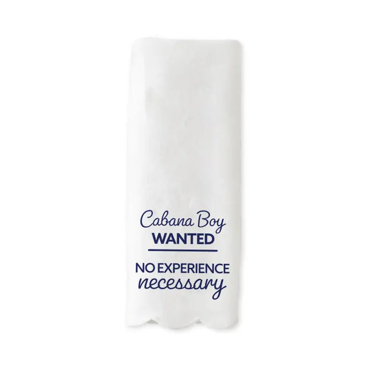Scalloped Guest Towel - Cabana Boy Wanted