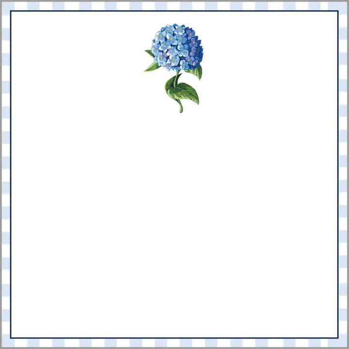 WH Hostess Social Stationery Hydrangea Bloom Slab Notepad